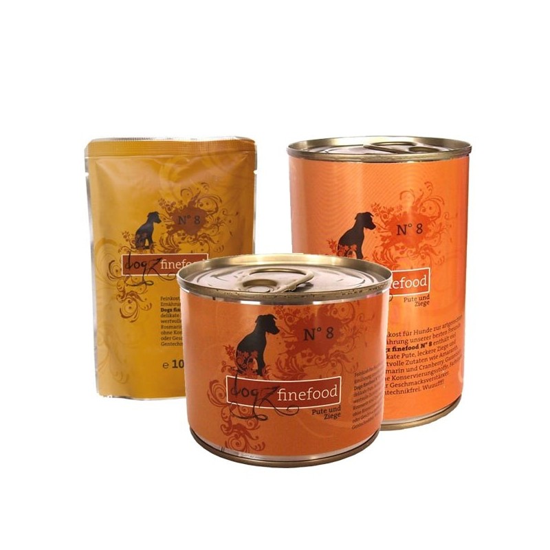 dogz finefood No. 8 Pute / Ziege 6x200g