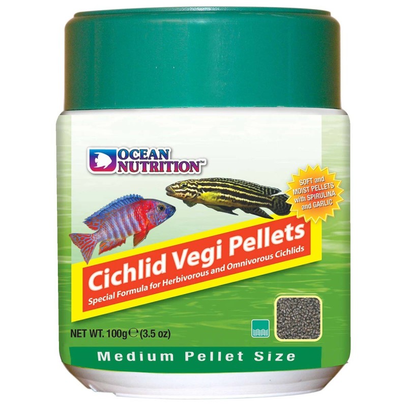 Ocean Nutrition Cichlid Vegi Pellets Medium 100g