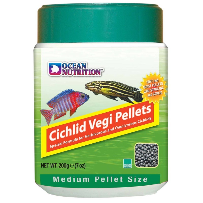 Ocean Nutrition Cichlid Vegi Pellets Medium 200g