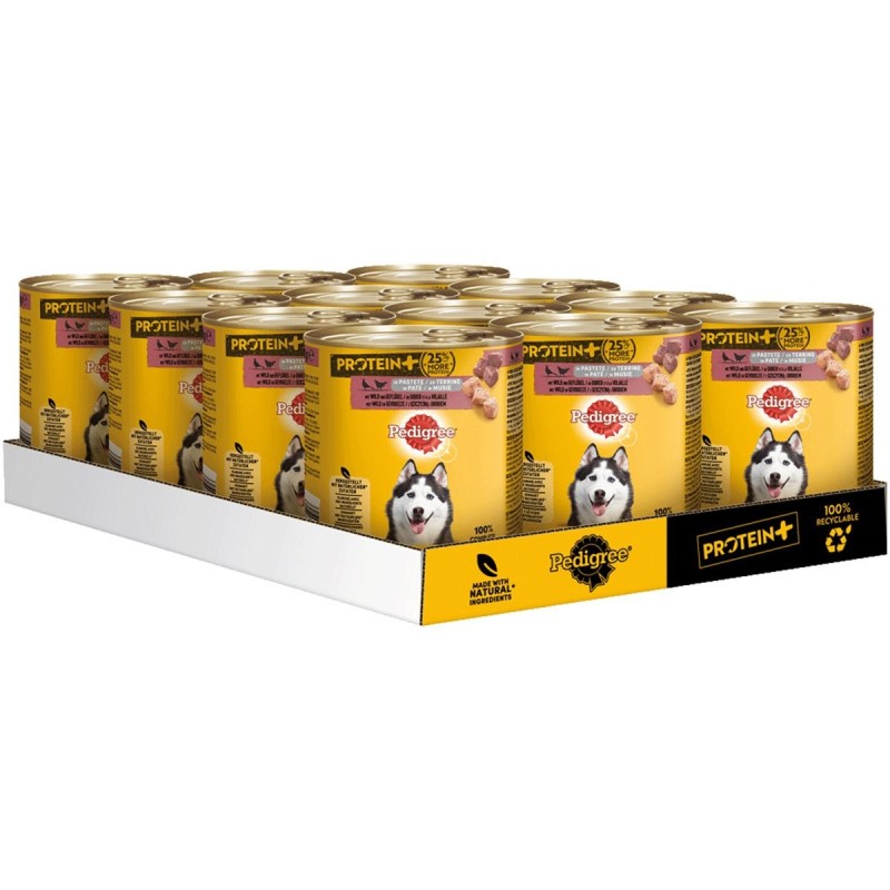 PEDIGREE Proteinund  in Pastete Wild / Geflügel 12x800g