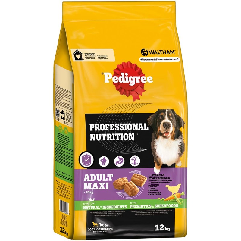 Pedigree Professional Nutrition Adult Maxi Geflügel / Gemüse 12kg