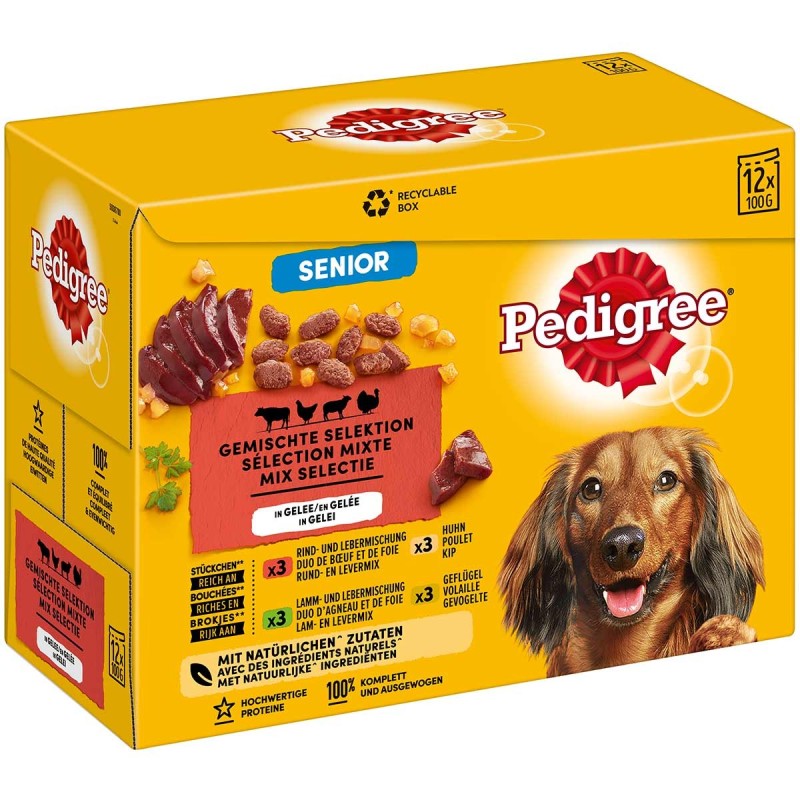 Pedigree Senior Gemischte Selektion in Gelee 12x100g