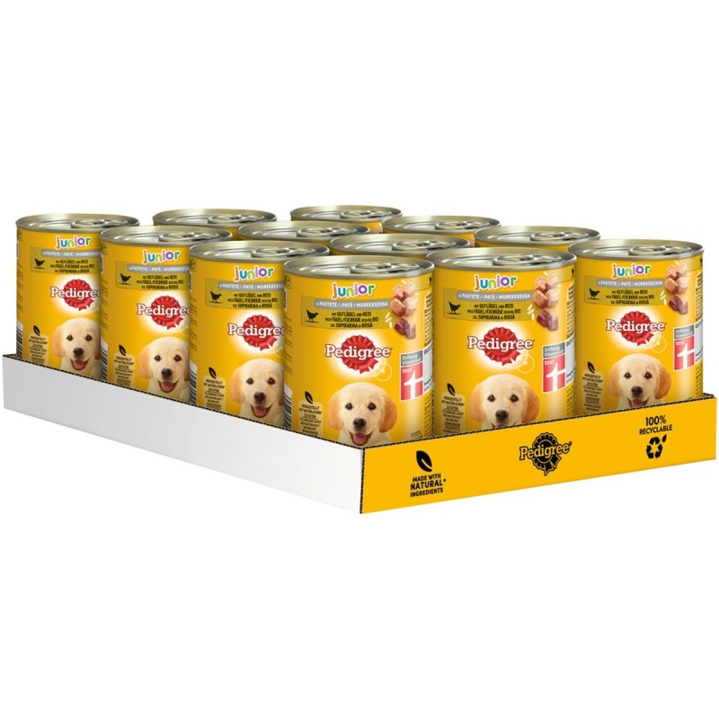 Pedigree Junior mit Geflügel 12x400g