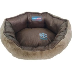 ThermoSwitch SANTORINI Hundebett S braun/mokka