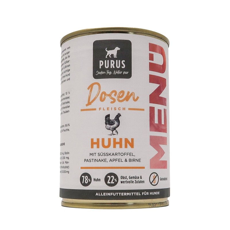 Purus Dosenfleisch Menü Huhn 6x400g