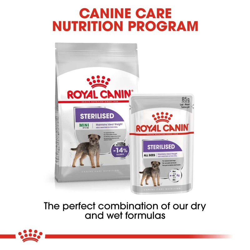 ROYAL CANIN STERILISED MINI 8kg und  STERILISED Mousse 12x85g