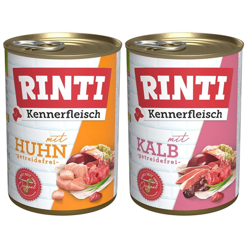 Rinti Kennerfleisch Mix Huhn / Kalb 24x400g