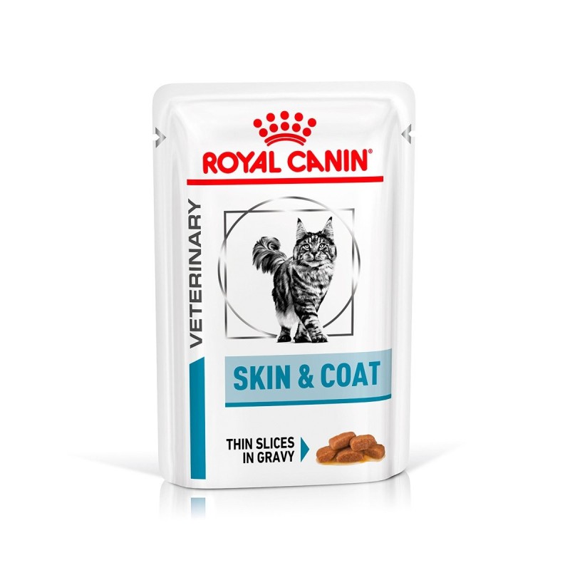 ROYAL CANIN Veterinary SKIN / COAT Nassfutter für Katzen 12x85g