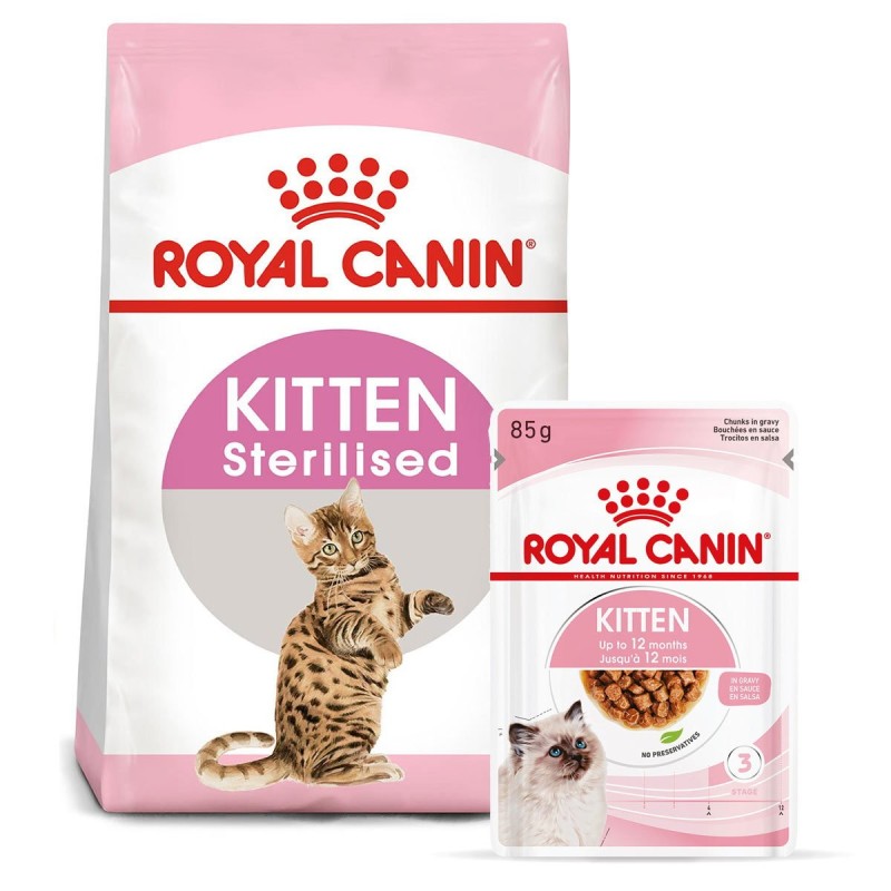 ROYAL CANIN KITTEN Sterilised 3,5kg und  Kitten in Soße 12x85g