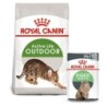 ROYAL CANIN OUTDOOR Trockenfutter 2kg und  Digest Sensitive Nassfutter 12x85g