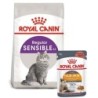 ROYAL CANIN SENSIBLE Trockenfutter 2kg und  INTENSE BEAUTY Nassfutter 12x85g