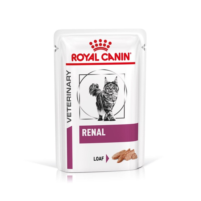 ROYAL CANIN® Veterinary RENAL Mousse Nassfutter für Katzen 48x85g