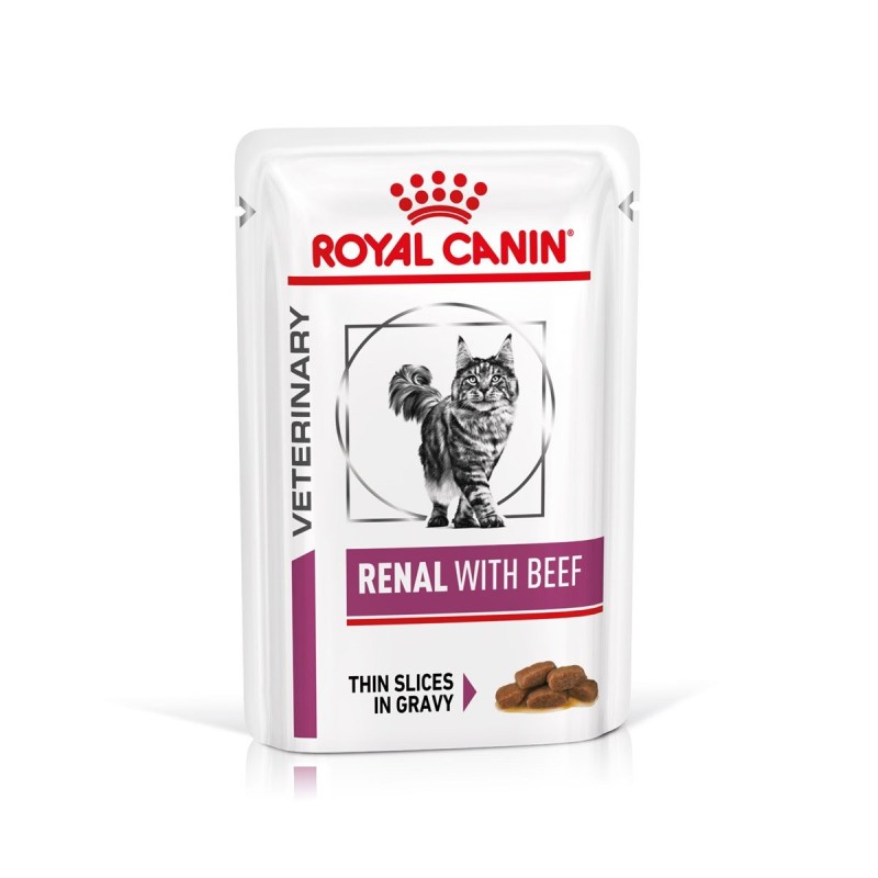 ROYAL CANIN® Veterinary RENAL RIND Nassfutter für Katzen 48x85g