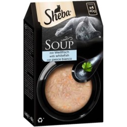 SHEBA Soup mit Weißfisch 4x40g