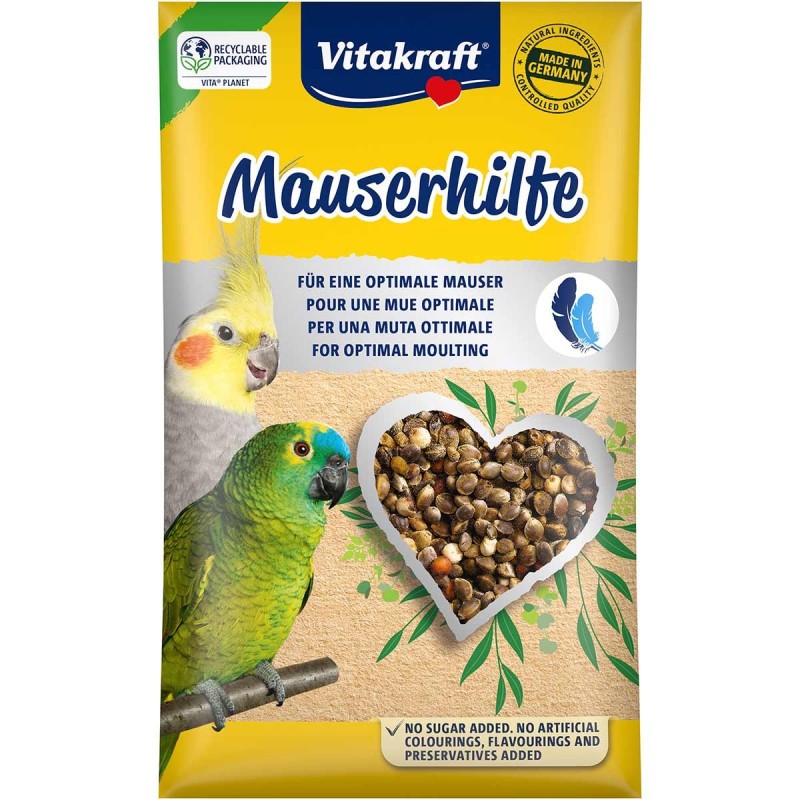 Vitakraft Mauserhilfe Großsittiche / Papageien 5x20g