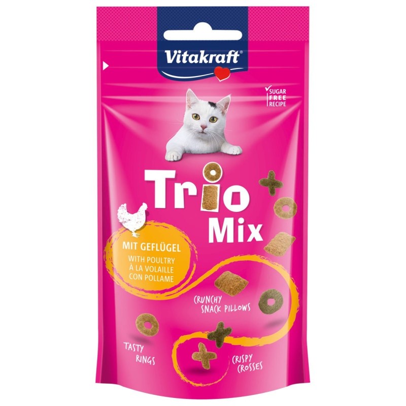 Vitakraft Katzensnack Trio Mix Geflügel 4x60g