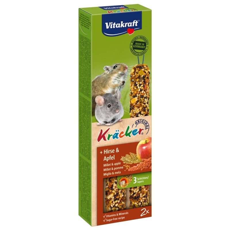 Vitakraft Kleinnager Kräcker mit Hirse / Apfel