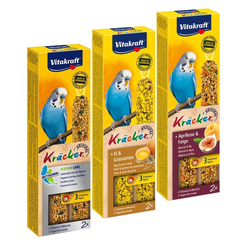 Vitakraft Kräcker Mixpaket Wellensittich 3x2 Stück