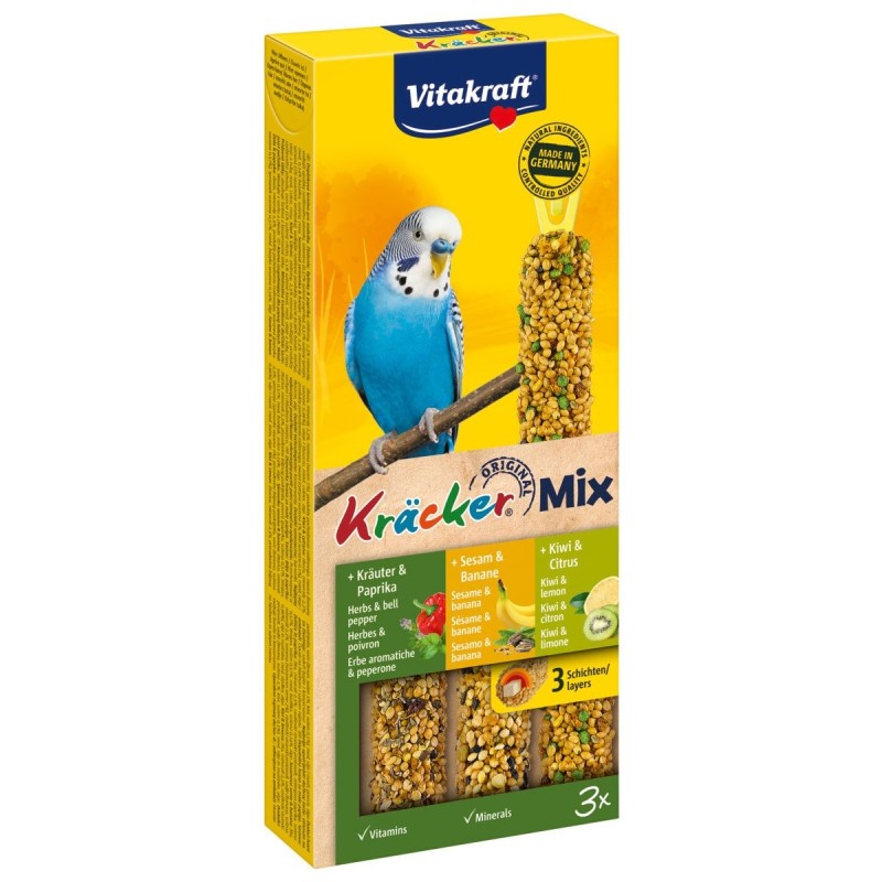 Vitakraft Kräcker Trio Banane Kräuter Kiwi 3 Stück