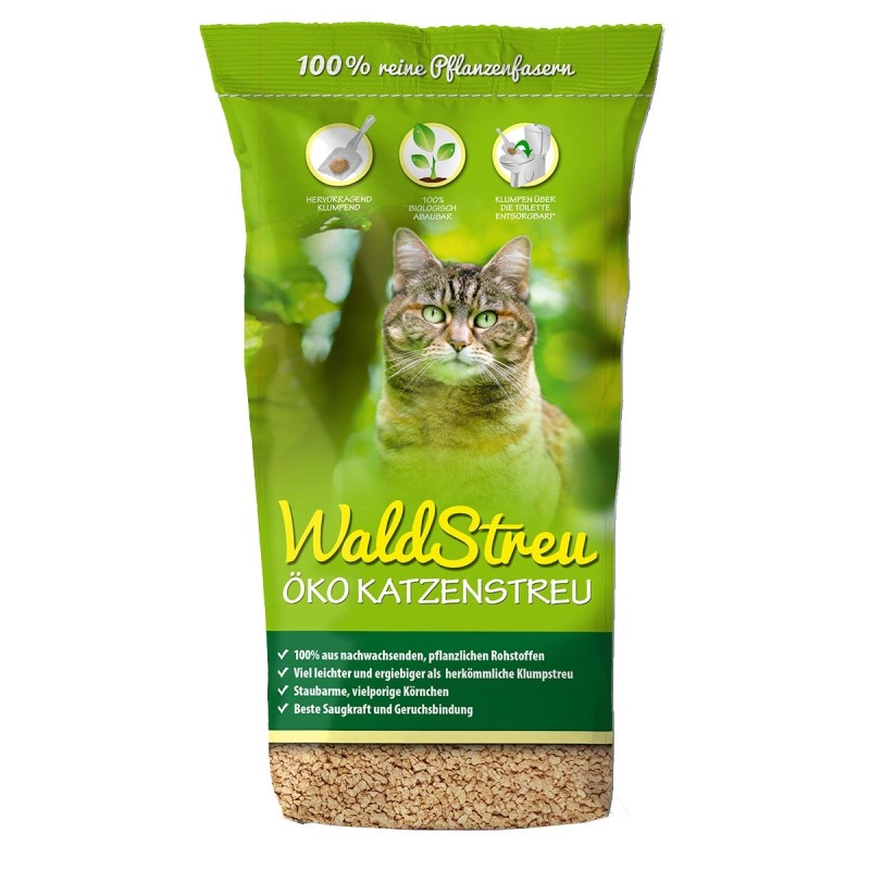 WaldStreu Öko Katzenstreu 40l