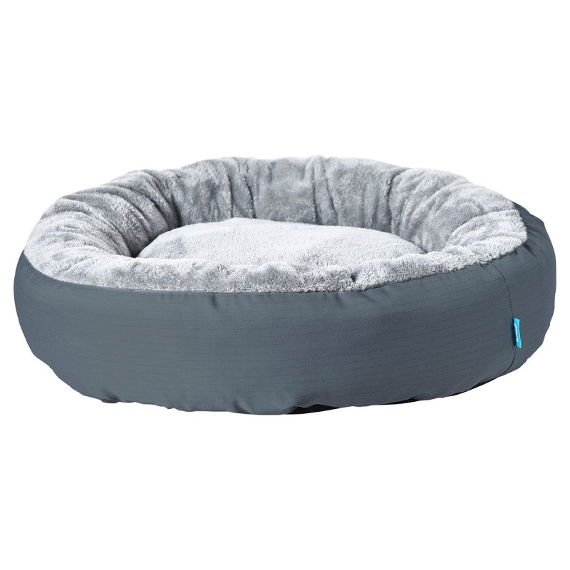 ZooRoyal Kuschelbett Milo rund für Hunde / Katzen Ø 75x20 cm anthrazit