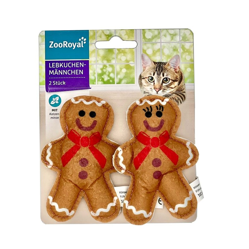 ZooRoyal Lebkuchenmännchen mit Katzenminze 2er Set