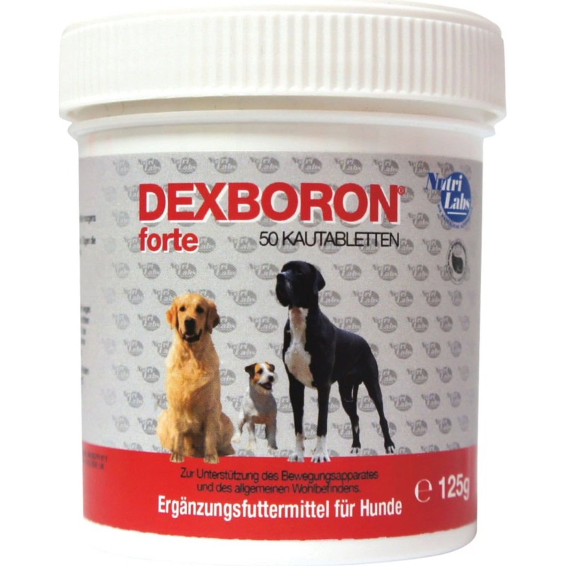 NutriLabs DEXBORON FORTE Kautabletten für Hunde - 50 Kautabletten