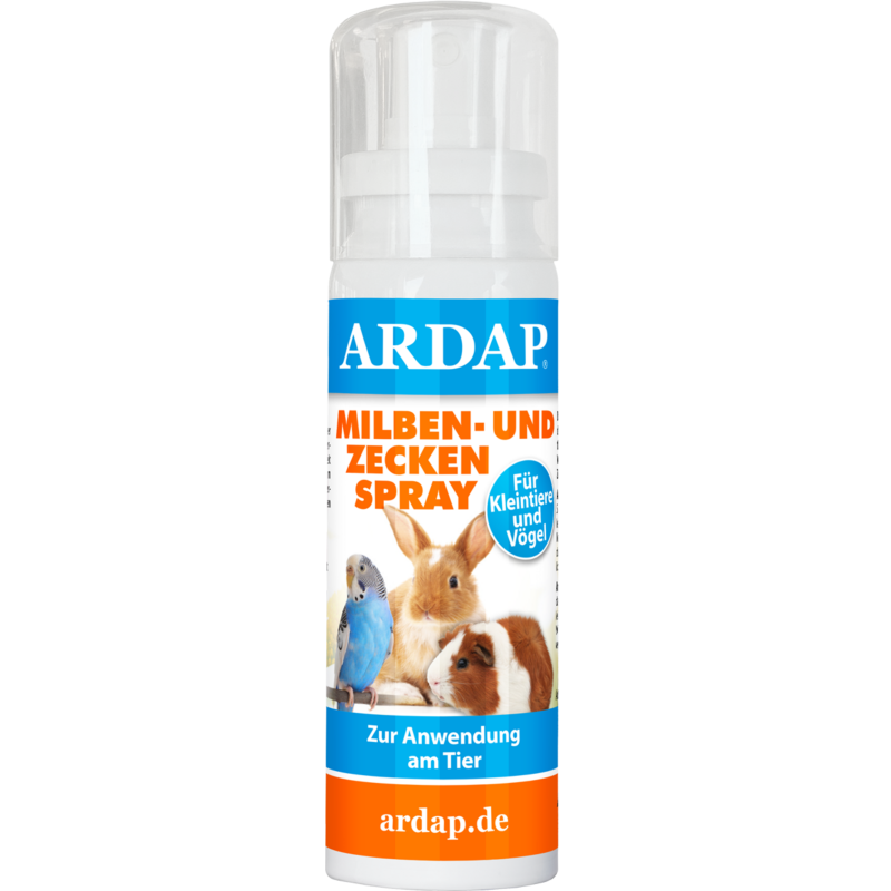 ARDAP Milben- und Zeckenspray für Kleintiere und Vögel - 100 ml