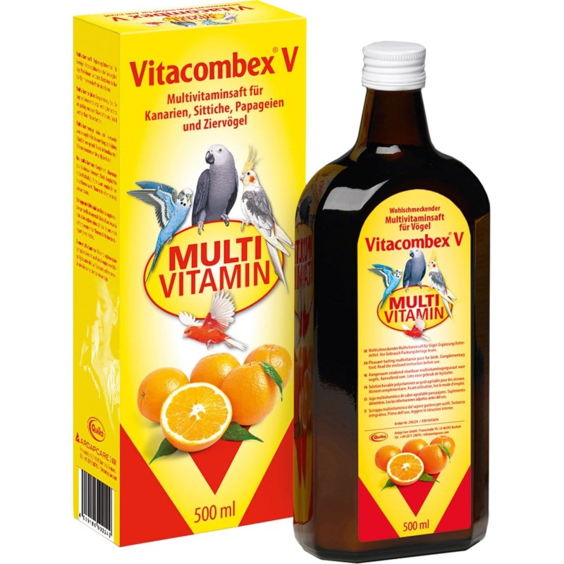 Quiko Vitacombex V Multivitaminsaft für Ziervögel - 500 ml