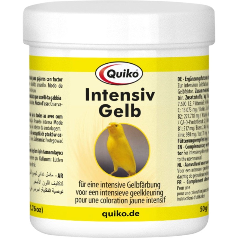 Quiko Intensiv Gelb für Ziervögel mit Gelbfaktoren - 50 g