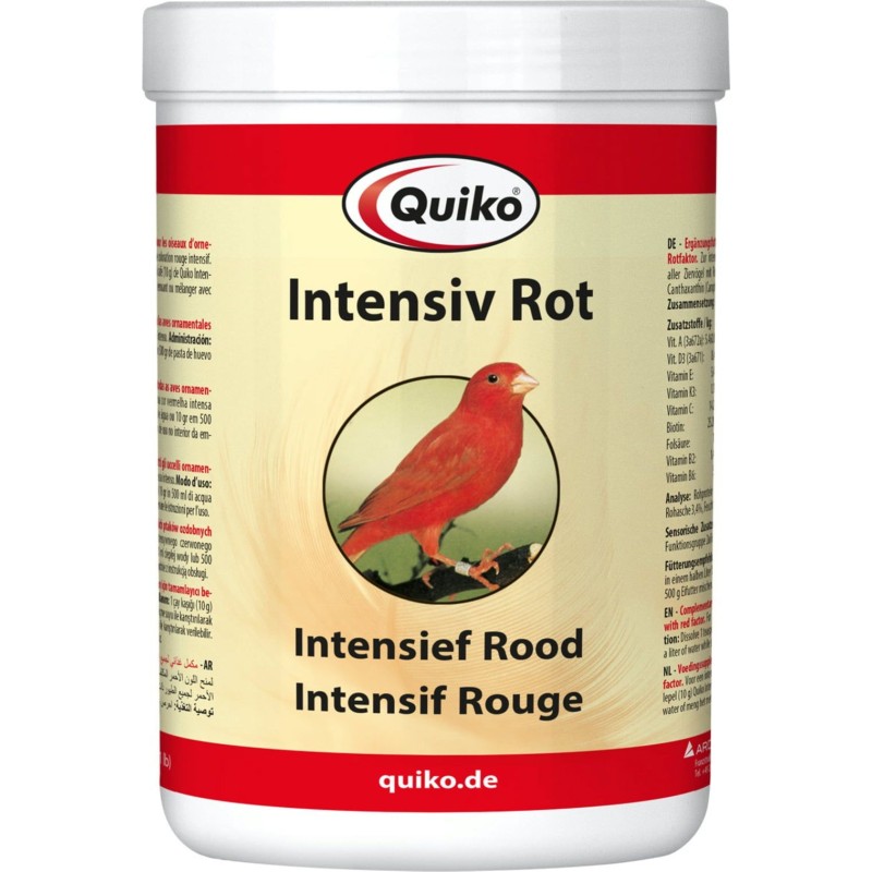 Quiko Intensiv Rot für Ziervögel mit Rotfaktoren - 500 g