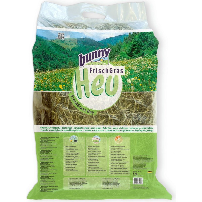 bunny FrischGras Heu Natur Pur - 3 kg