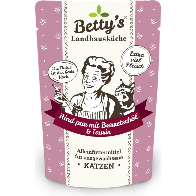 Betty's Landhausküche Frischebeutel Rind pur mit Borretschöl - 100 g