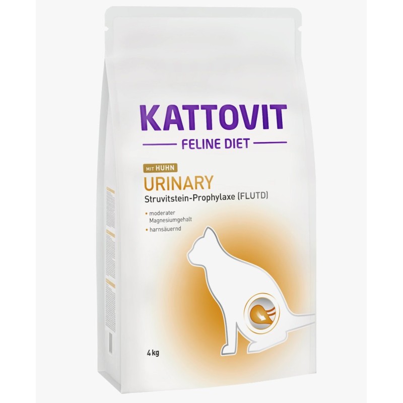 KATTOVIT Feline Urinary Huhn Katzentrockenfutter Diätnahrung Sparpaket 2 x 4 Kilogramm