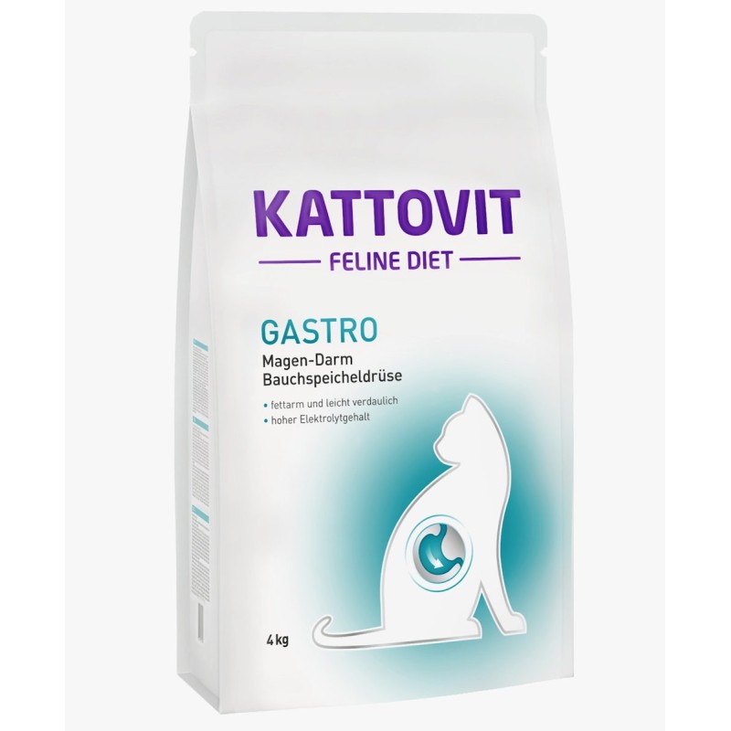 KATTOVIT Feline Gastro Katzentrockenfutter Diätnahrung Sparpaket 2 x 4 Kilogramm