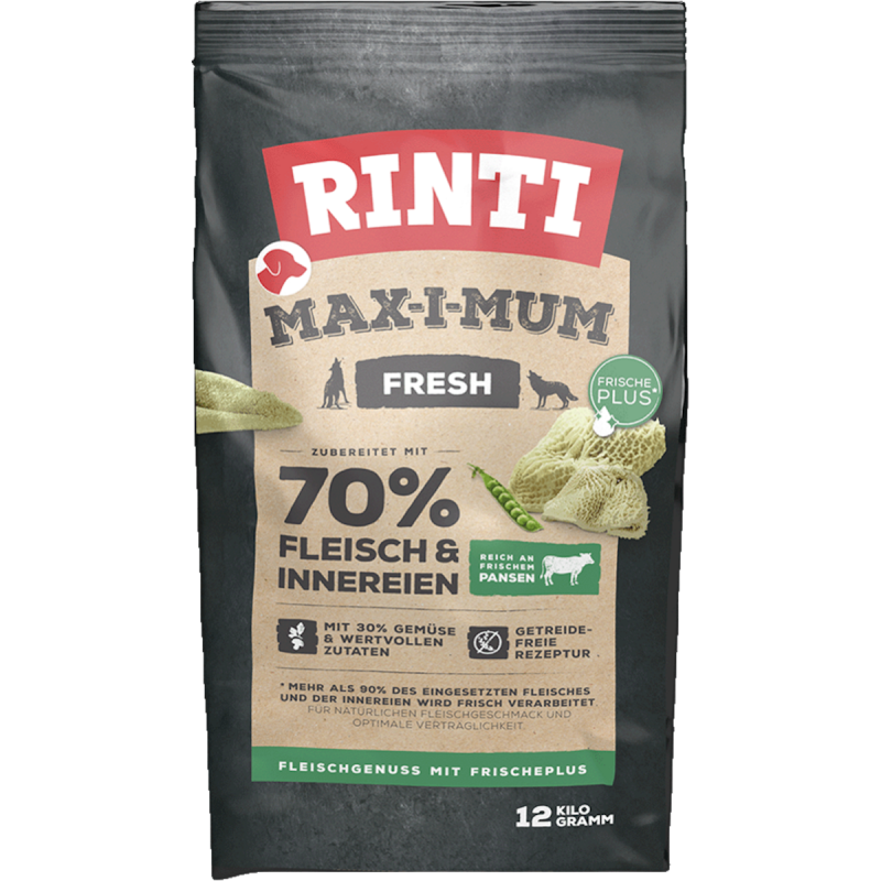 RINTI Max-I-Mum Pansen Hundetrockenfutter 12 Kilogramm