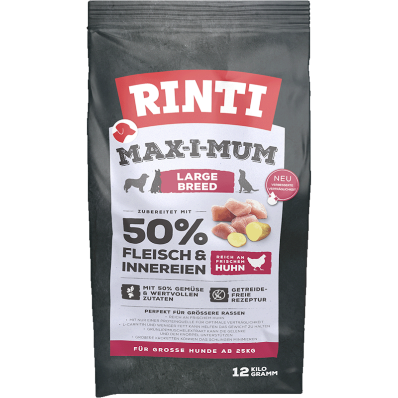 RINTI Max-i-mum Large Breed Hundetrockenfutter 12 Kilogramm