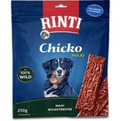 RINTI Chicko Maxi 250 Gramm Hundesnacks Sparpaket 9 x 250 Gramm Wildstreifen