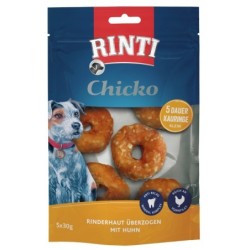 RINTI Chicko Kauring mit Huhn Hundesnack Klein 9 x 5 x 30 Gramm