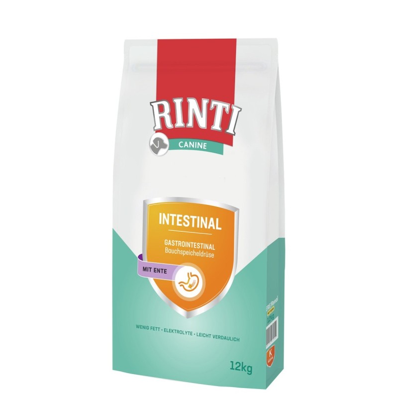 RINTI Canine Intestinal Ente/ Bauchspeicheldrüse Hundetrockenfutter Diätnahrung Sparpaket 2 x 12 Kilogramm