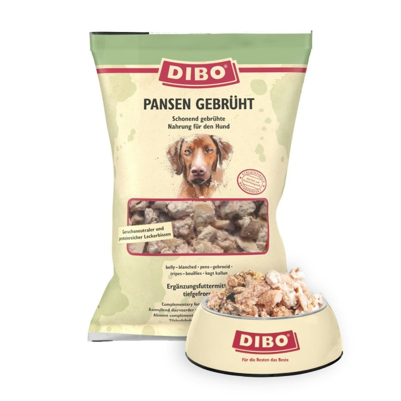 DIBO Pansen gebrüht Spezialfutter / Frostfutter für Hunde Sparpaket 5 x 2000 Gramm