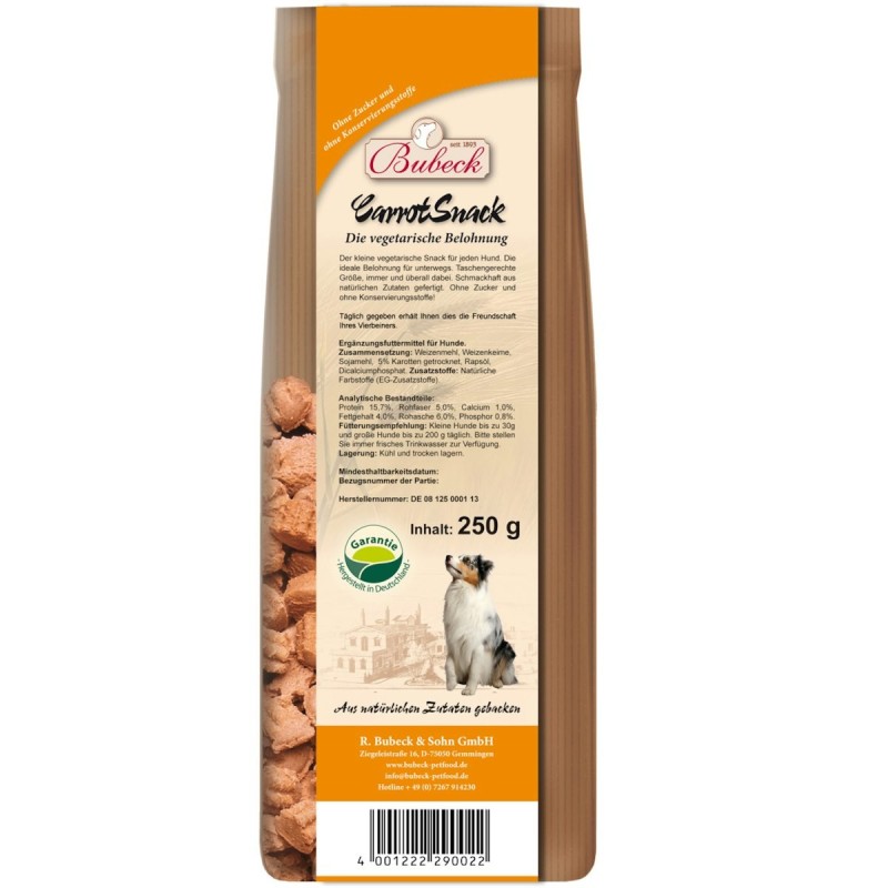 Bubeck Carrot Snack Hundesnack 12 x 250 Gramm