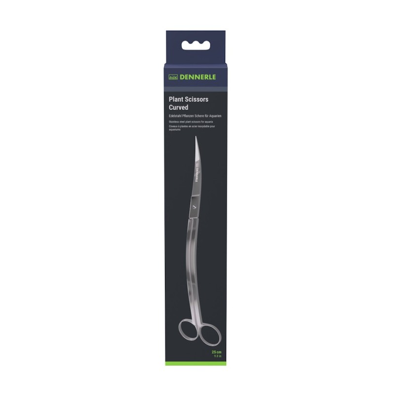 DENNERLE Plant Scissors Curved 25 Centimeter Aquarienpflege