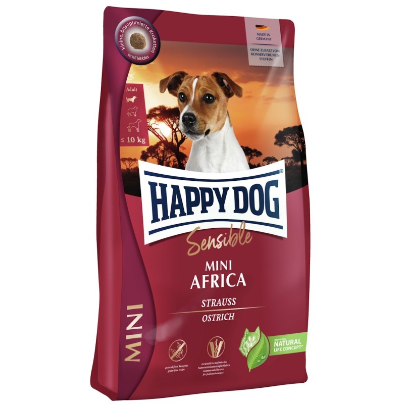 HAPPY DOG Supreme Mini Africa Hundetrockenfutter Sparpaket 2 x 4 Kilogramm