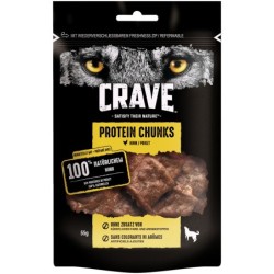 CRAVE Protein Chunks 55 Gramm Hundesnack 6 x 55 Gramm Huhn