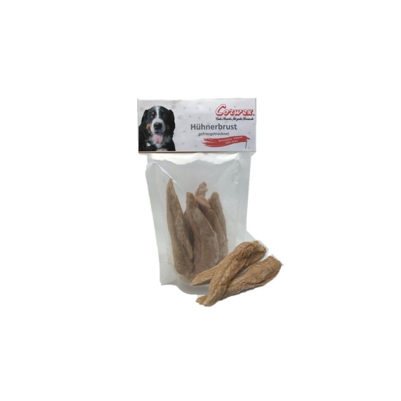 Corwex gefriergetrocknet 50 Gramm Hundesnack 12 x 50 Gramm Hühnerbrust