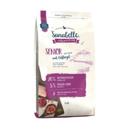 Sanabelle Senior mit Geflügel Katzentrockenfutter Sparpaket 2 x 2 Kilogramm