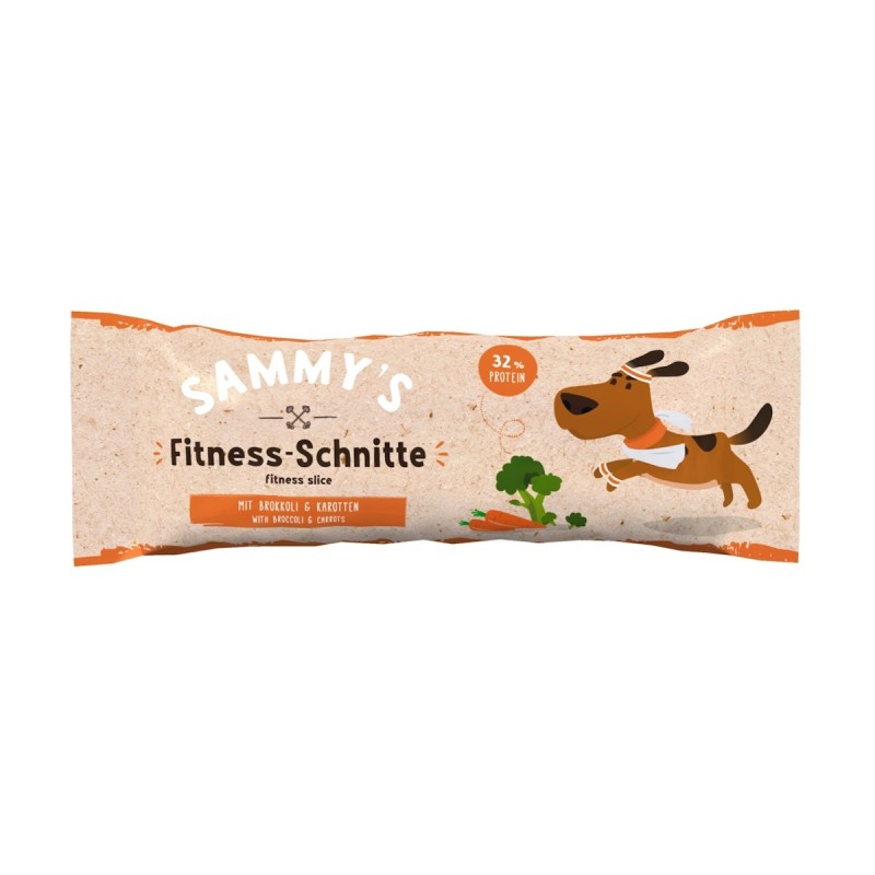 SAMMY's Fitness-Schnitte 25 Gramm Hundesnack 20 x 25 Gramm Brokkoli & Karotte