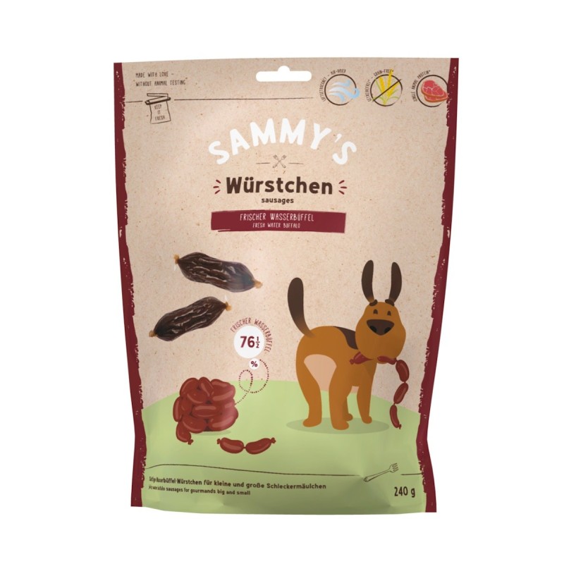 Bosch Sammy's Würstchen Wasserbüffel Hundesnacks 6 x 240 Gramm