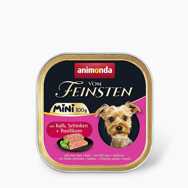 animonda Sparpaket 64x100g Mini Ad Kalb+Schin.+Basi vF Hundenassfutter